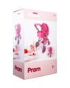 Happy Friend Pram Pink Pink One Size