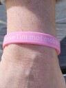 TikTok SterkeTim armbånd i silikon farge rosa