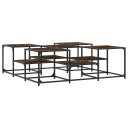  Salongbord røkt eik 121x121x40 cm konstruert tre 8721012341210