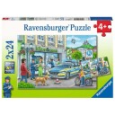 Ravensburger Puslespill 2x24 Brikker Politi