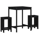  Hagebarsett 3 deler svart heltre furu 3157737