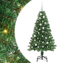  Kunstig juletre med 150 LED grønn 150 cm PVC og Stål og Plast