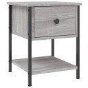 vidaXL Nattbord grå sonoma 34x35,5x45 cm konstruert tre