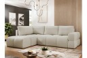 Hardam Sovesofa med Sjeselong 3 seter i Chenille   Beige