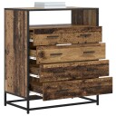 vidaXL Skuffeskap 4-Skuff Gammelt tre 70 x 41 x 83,5 cm Konstruert tre