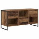  TV skap med skuff Gamle tre 100 x 36 x 49,5 cm Konstruert tre