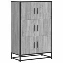  Highboard grå sonoma 68x35x106,5 cm konstruert tre og metall 8721102841316
