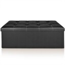 Benk med oppbevaring115 cm - sort