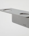 Meraki Bottle Hanger 2 Holes   Brushed Silver Finish