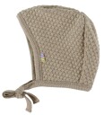 Joha Babylue 2 lags Strikk Mørk Beige Joha 37 cm Lue baby Brun