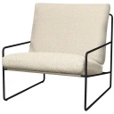 Ferm Living Desert Lenestol Black/Off-white