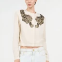 Roberto Cavalli Dame Strikkevarer Beige XS,