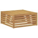  Utebord Solid akasietre Hvit 79 x 79 x 37 cm