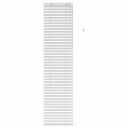 vidaXL Venetiansk persienne Hvit 60 x 250 cm 35 mm
