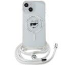 Karl Lagerfeld MagSafe Mobildeksel med Choupette for iPhone 15/14/13 – Gjennomsiktig