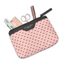 Gillian Jones Makeup purse Rose w/ black print