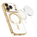 Tech Protect iPhone 17 Pro MagFlex deksel   MagSafe kompatibelt   Klar / Gull