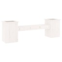  Plantebenk hvit 184,5x39,5x56,5 cm heltre furu 825171