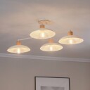 EMIBIG LIGHTING Kobe taklampe 4 lyskilder stål tre hvit