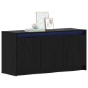 vidaXL TV-skap 100 x 34 x 50 cm Svart eik Konstruert tre