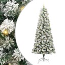  Kunstig sammensatt juletre med LED  stripelys 240 cm PVC