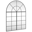  Veggspeil svart 100x130 cm buet jern