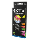 Giotto Turbo Soft Penselpenne Fluo 6-set