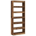Gammel Tre Bokhylle Gammelt Tre Konstruert tre 80 x 30 x 198 cm