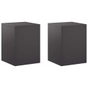 vidaXL Planteholder 2 pcs Svart 30 x 30 x 40 cm Stål