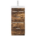  Badmøbel med vask Røkt Eik 42 x 40 x 84,5 cm Konstruert tre