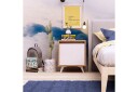 Mod Design Nattbord 45 cm med Oppbevaring Hvitt Skap - Tre/Hvit