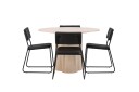 Venture Home Olivia Matgruppe 110 cm Rund med 4 Kenth Stoler Sort
