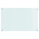  Kjøkkenbakplate Hvit 80 x 50 cm herdet glass