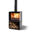 M-Design Venus Mbox 630CR Svart Vedovn På Sokkel Høyre Hjørne