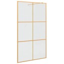 vidaXL Walk-in Dusjvegg Gull 115 x 195 cm herdet glass