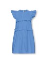 Only Kids Clare Kjole Volume Fit Cornflower Blue (104 / 4 år)