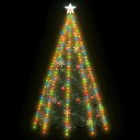 vidaXL Nettlys for juletre med 400 LED flerfarget 400 cm