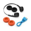Jlab Rewind Wireless Retro Headphones Svart / Rød