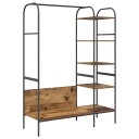  Klesstativ med hylle Brun 120 x 44 x 160 cm Konstruert tre