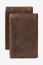 Ellos Home   Håndkle Elise 2 pk 30x50   Brun