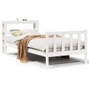  Sengeramme uten madrass hvit 75x190 cm heltre furu