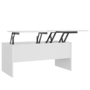 vidaXL Salongbord hvit 102x50,5x46,5 cm konstruert tre