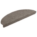 vidaXL Selvklebende trappematter 10 stk kremhvit 65x21x4cm nålestempel
