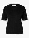 Selected Femme Hella Short Sleeve Knit O-Neck Sort XS