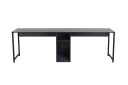 Hu Skrivebord 60x240 cm   Antrasitt/Svart