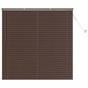 vidaXL Venetiansk persienne Mørk Brun med Mønster 150 x 140 cm 25 mm