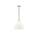 Katie Conical takpendel nickel/vit