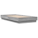  Sengeramme grå sonoma 75x190 cm konstruert tre 8721012286955
