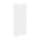  plisségardin Hvit 55x100 cm Stoff Bredde 54,4 Polyester