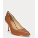 Lauren Ralph Lauren Lanette Leather Pump   Brown   39